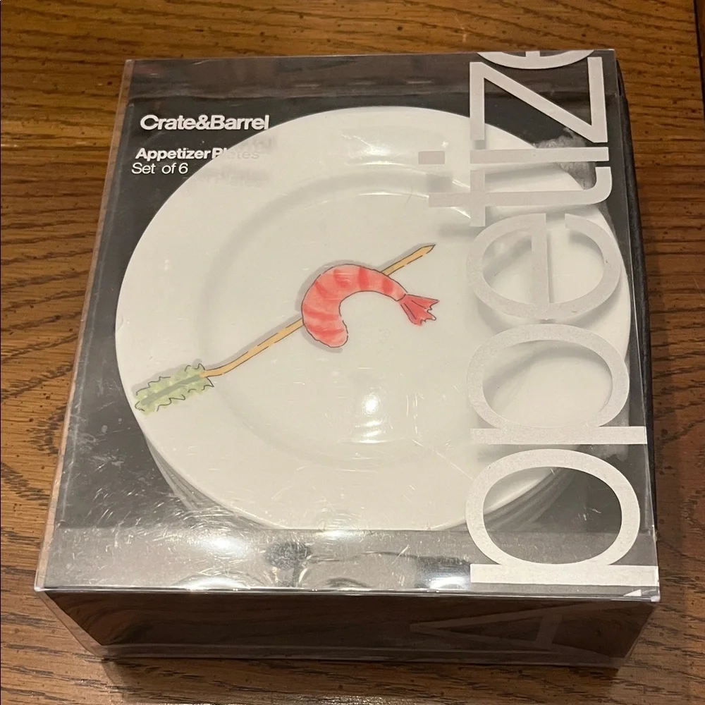 Crate and Barrel‎ Nancy Green Tidbits Appetizer Plates